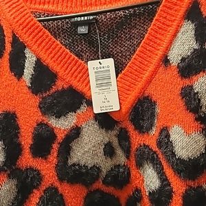 Torrid leopard print slouchy tunic